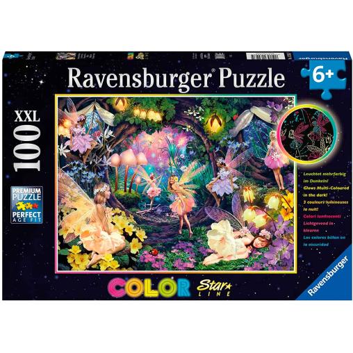 Puzzle Ravensburger El Bosque de Hadas Fosforescente XXL 100 Pz