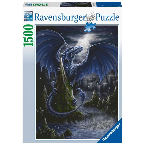 Puzzle Ravensburger El Dragón Azul Oscuro de 1500 Piezas