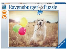 Puzzle Ravensburger El Labrador y Los Globos de 500 Piezas