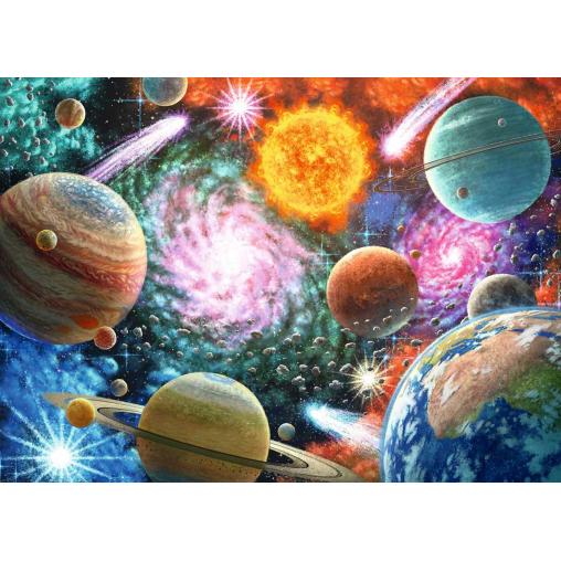 Puzzle Ravensburger Estrellas y Planetas XXL de 100 Piezas