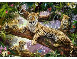 Puzzle Ravensburger Familia de Leopardos de 1000 Piezas