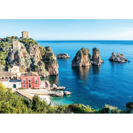 Puzzle Ravensburger Faraglioni de Scopello, Sicilia de 1000 Pzs