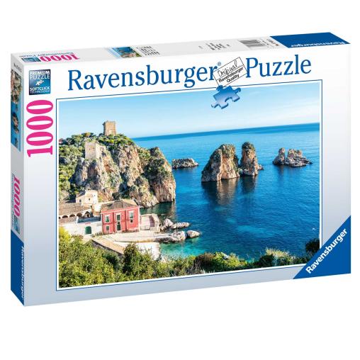 Puzzle Ravensburger Faraglioni de Scopello, Sicilia de 1000 Pzs