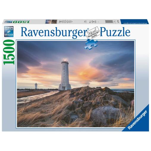 Puzzle Ravensburger Faro Akranes, Islandia de 1500 Piezas