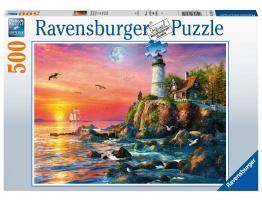 Puzzle Ravensburger Faro al Atardecer de 500 Piezas