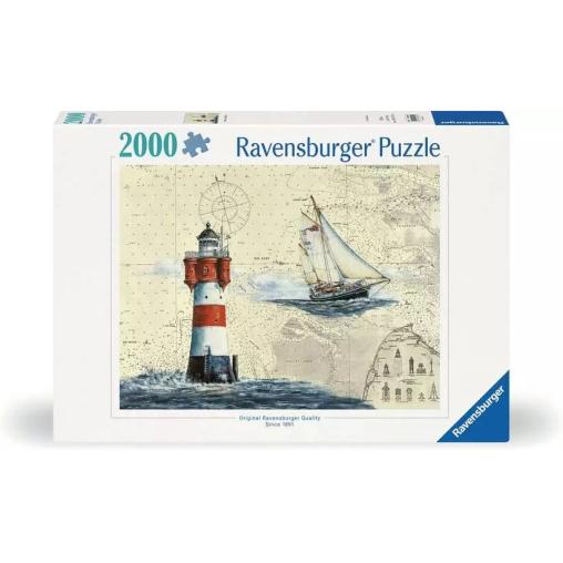 Puzzle Ravensburger Faro Romántico de 2000 Piezas