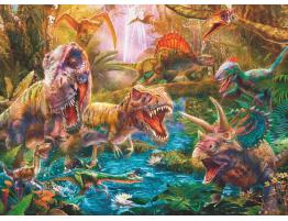 Puzzle Ravensburger Feroces Dinosaurios XXL de 150 Piezas