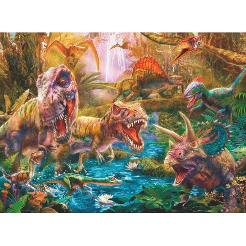 Puzzle Ravensburger Feroces Dinosaurios XXL de 150 Piezas