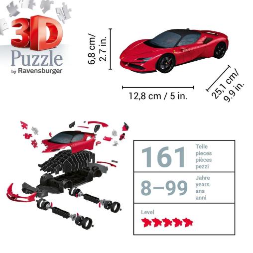 Puzzle Ravensburger Ferrari SF90 3D 108 Piezas