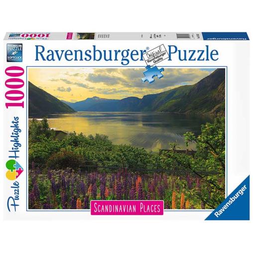 Puzzle Ravensburger Fiordo en Noruega de 1000 Piezas