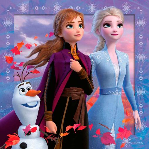 Puzzle Ravensburger Frozen 2, de 3x49 Piezas