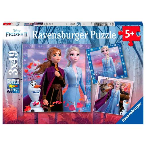 Puzzle Ravensburger Frozen 2, de 3x49 Piezas