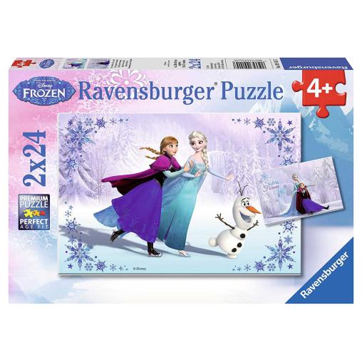 Puzzle Ravensburger Frozen Hermanas Para Siempre 2x24 Piezas