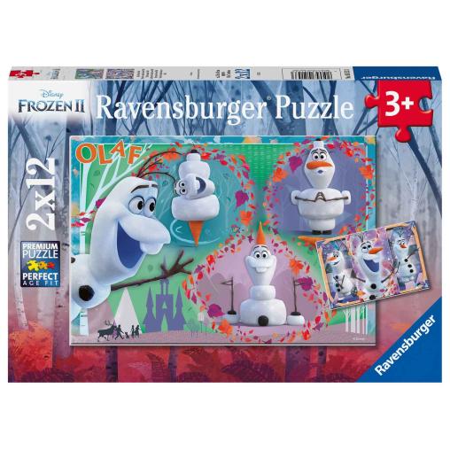 Puzzle Ravensburger Frozen Olaf de 2x12 Piezas