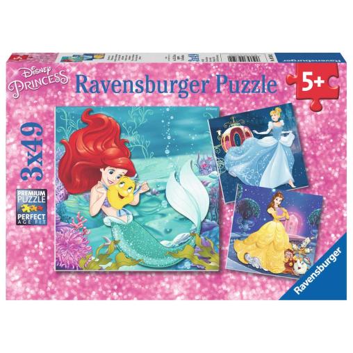 Puzzle Ravensburger Princesas Disney 3x49 Piezas