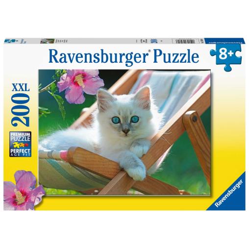 Puzzle Ravensburger Gatito Blanco XXL de 200P