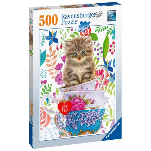 Puzzle Ravensburger Gatito en Taza de 500 Piezas