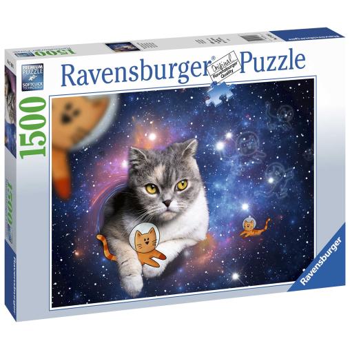 Puzzle Ravensburger Gato en el Espacio de 1500 Piezas