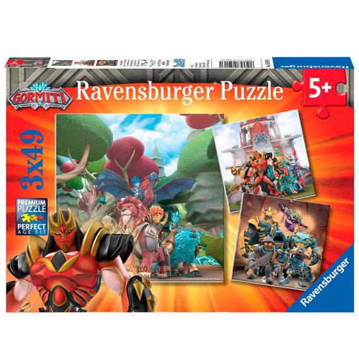 Puzzle Ravensburger Gormiti de 3x49 Piezas