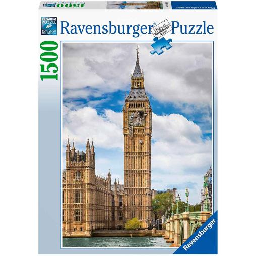 Puzzle Ravensburger Gracioso Gato en el Big Ben de 1500 Pzs