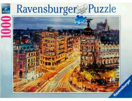 Puzzle Ravensburger Gran Vía, Madrid de 1000 Piezas