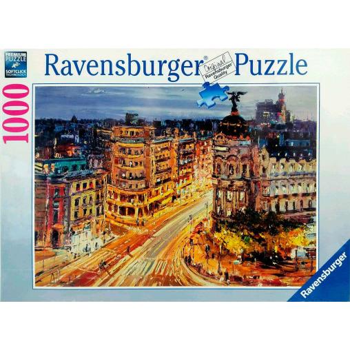 Puzzle Ravensburger Gran Vía, Madrid de 1000 Piezas