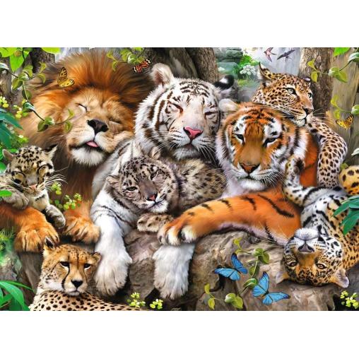 Puzzle Ravensburger Grandes Felinos XXL de 200 Piezas