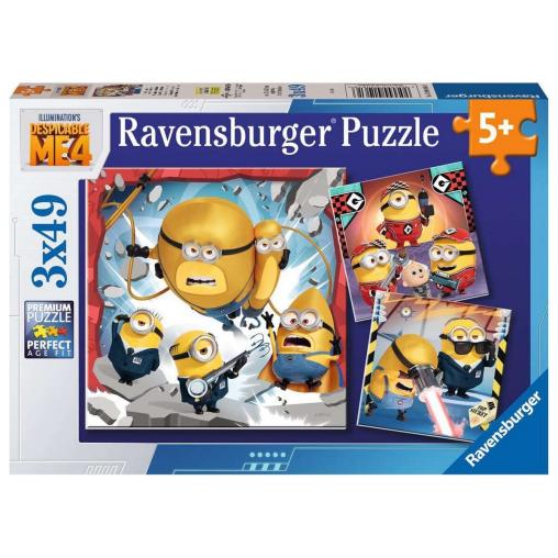 Puzzle Ravensburger Gru 4 Mi Villano Favorito de 3x49 Piezas