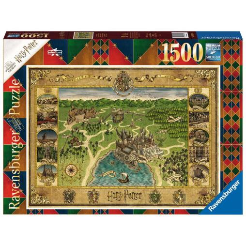 Puzzle Ravensburger Harry Potter Mapa de Hogwarts de 1500 Pzs