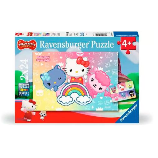 Puzzle Ravensburger Hello Kitty de 2x24 Piezas