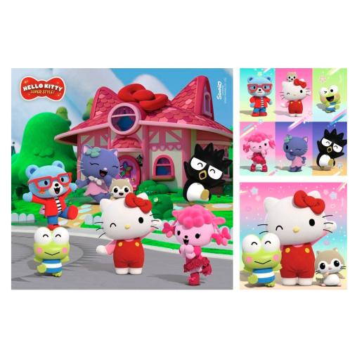 Puzzle Ravensburger Hello Kitty de 3x49 Piezas