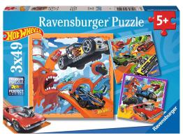 Puzzle Ravensburger Hot Wheels de 3x49 Piezas