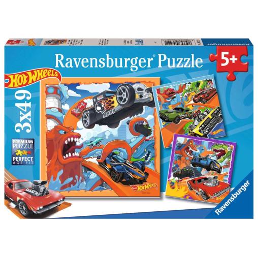 Puzzle Ravensburger Hot Wheels de 3x49 Piezas