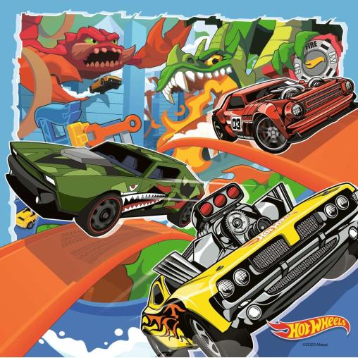 Puzzle Ravensburger Hot Wheels de 3x49 Piezas