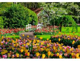 Puzzle Ravensburger Jardines Keukenhof, Países Bajos de 1000 Pzs