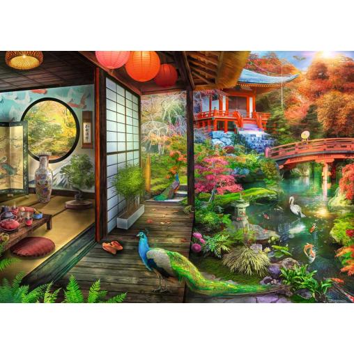 Puzzle Ravensburger Jardín Japonés de 1000 Piezas