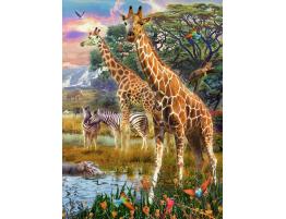 Puzzle Ravensburger Jirafas en África XXL de 150 Piezas