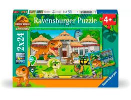 Puzzle Ravensburger Jurassic World Explorers de 2x24 Piezas