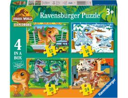 Puzzle Ravensburger Jurassic World Progresivo de 12+16+20+24 Pzs