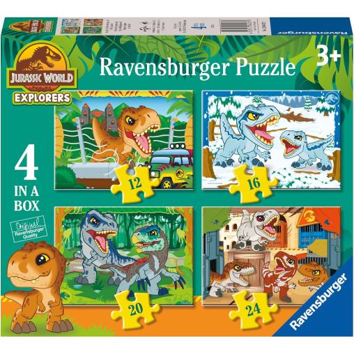 Puzzle Ravensburger Jurassic World Progresivo de 12+16+20+24 Pzs