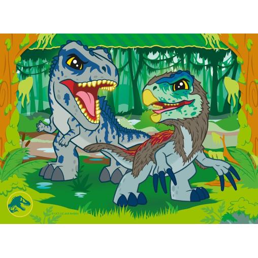 Puzzle Ravensburger Jurassic World Progresivo de 12+16+20+24 Pzs