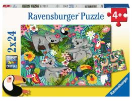 Puzzle Ravensburger Koalas y Perezosos de 2x24 Piezas