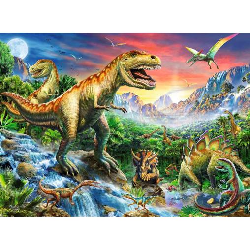 Puzzle Ravensburger La Era de los Dinosaurios XXL de 100 Piezas