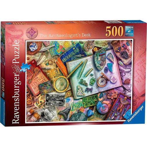 Puzzle Ravensburger La Mesa del Arqueólogo de 500 Piezas