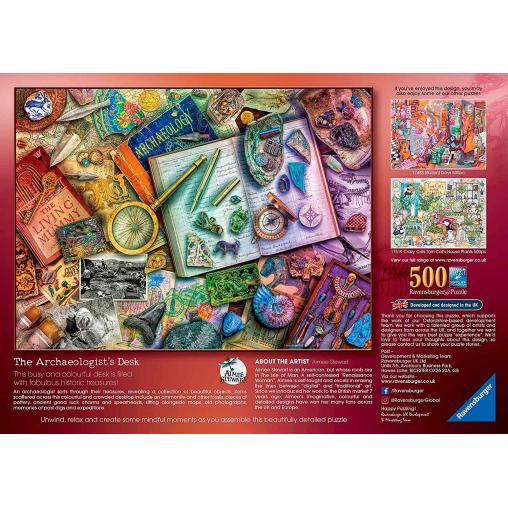 Puzzle Ravensburger La Mesa del Arqueólogo de 500 Piezas