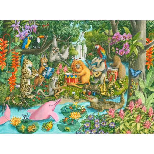 Puzzle Ravensburger La Orquesta de Animales XXL de 100 Pzs