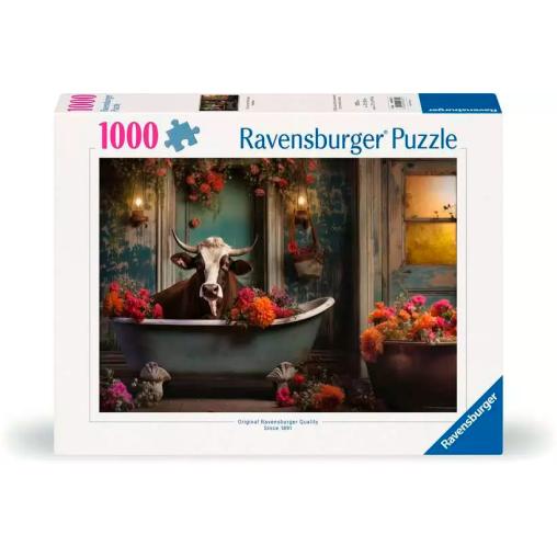 Puzzle Ravensburger La Vaca en la Bañera de 1000 Piezas