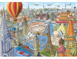 Puzzle Ravensburger La Vuelta al Mundo en 80 Días de 1000 Pieza