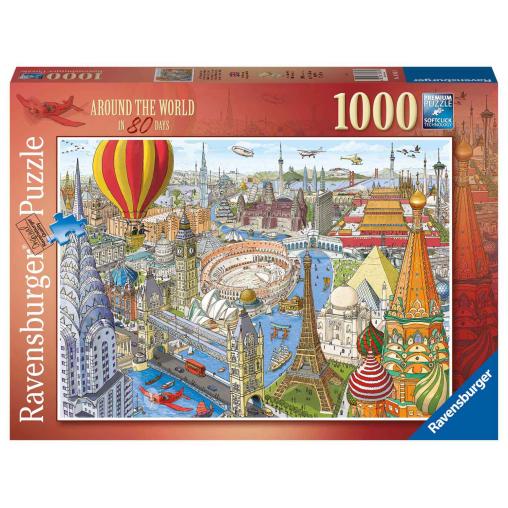 Puzzle Ravensburger La Vuelta al Mundo en 80 Días de 1000 Pieza