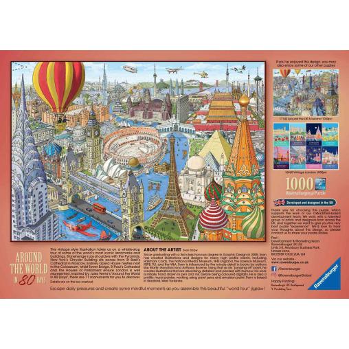 Puzzle Ravensburger La Vuelta al Mundo en 80 Días de 1000 Pieza